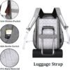 oscaurt Anti Theft Backpack 15.6 Inch Laptop Travel Backpack with Hidden Zipper and USB Charging Port Waterproof Business Computer Bag for Men & Women - Image 3