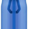 ZULU Kids Flex 16oz Tritan Plastic Water Bottle with Silicone Spout, Leak-Proof Locking Flip Lid and Soft Touch Carry Loop for School Backpack, Lunchbox, and Outdoor Sports, Blue