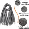 maamgic Women's Scarf Pashmina Shawls and Wraps for Evening Dresses Travel Office Winter Wedding Cashmere Feel Large Scarves - Image 5
