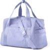 BAGSMART BAGSMART Gym Bag for Women, Carry on Weekender Overnight Bag, Travel Duffel Bags with Trolley Sleeve, Personal Item Travel Bag Tote Bag Workout Dance Bag, Purple-30L
