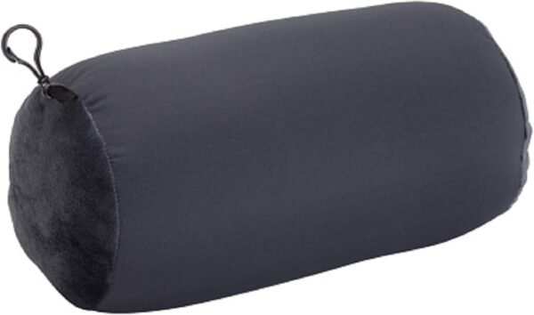 Microbead Bolster Tube Travel Pillow, Compact, Perfect for Plane or Car, Charcoal
