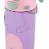 Ello Ellies 16oz Plastic Kids Water Bottle with Straw and Built-in Carrying Handle and Leak-Proof Locking Lid for School backpack, Lunchbox and Outdoor Sports - Image 9