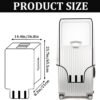Clear PVC Luggage Cover Protector,20" Thicken Suitcase Covers for Luggage Waterproof Dustproof Anti-scratch Travel Luggage Covers for Suitcase Perfect Fit - Image 3