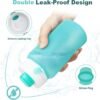 PLTCAT Collapsible Water Bottle, Foldable Water Bottle BPA Free Reusable Lightweight Leak-Proof Travel Silicone Water Bottle for Travel, Gym, Hiking, Office, Camping - Image 4