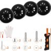 Luggage Wheels Replacement Set Repair Tool for Spinner Suitcase Trolley Bag Drawbar Travel Box - Image 8