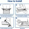 Airplane Footrest for Kids, Toddler Travel Bed for Sirplane, Seat Extender Airplane for Leg Rest and Lie Down, Flying Travel Essentials for Baby - Image 4