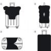 URBEST Luggage Cover Protector Suitcase Anti Scratch Dirt Covers, Fits 18"-22" Luggage City Travel - Image 5