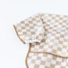 Bumkins Sleeved Bib for Girl or Boy, Baby and Toddler for 6-24 Mos, Essential Must Have for Eating, Feeding, Baby Led Weaning Supplies, Long Sleeve Mess Saving Food Catcher, Soft Fabric, Sand Check - Image 4