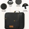 MULISOFT Toiletry Bag for Women and Men, Water-resistant Travel Makeup Bag with Hanging Hook, Compact Travel Toiletry Organizer Bag, Makeup Organizer Bag for Cosmetics, Dopp Kit Shaving Bag, Black - Image 7