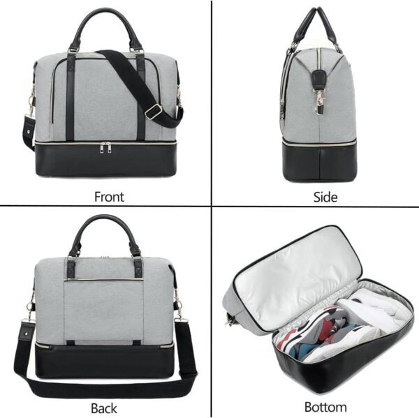 CAMTOP Women Ladies Travel Weekender Bag Overnight Duffel Carry-on Tote Bag fit 15.6 Inch Laptop Computer - Image 6