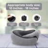 2024 New Neck Pillow, Travel Neck Pillow, 360° Travel Neck Pillows for Airplanes, Neck Pillow for Traveling, Aircraft Memory Foam Travel Neck Pillow (Gray) - Image 3