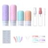 18 Pack travel Bottles for Toiletries, TSA Approved Silicone Travel Containers Leak Proof Refillable Travel Accessories for Shampoo Conditioner Lotion Body Wash(Multicolored C) - Image 2