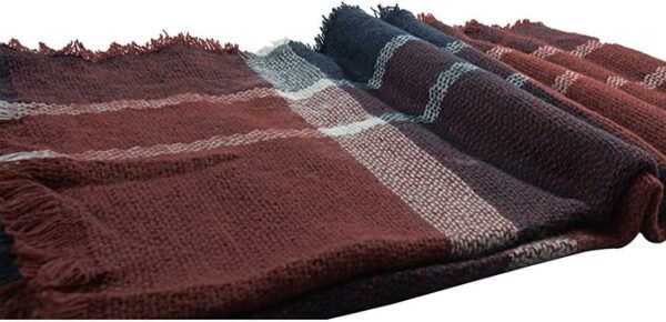 Century Star Womens Winter Scarf Fall Plaid Scarf Knit Oversized Large Triangle Scarf for Women Warm Shawl Wrap - Image 4