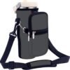 icolor Water Bottle Carrier Bag for Stanley IceFlow Flip Straw Tumbler 20/30oz Stanley IceFlow Mug Carrying Holder Neoprene Sleeve Stanley Cup Accessories Pouch Crossbody Sling for Travel Fitness