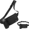 Waist Pack with Water Bottle Holder for Men Women Waist Bag Running Waist Pack Waterproof for Outdoor Travel Cycling Climbing Walking Fit All Phones (Bottle Not Included)(Black)