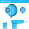 2PCS Kids Car Seat Snack Tray, Travel Tray for Kids Car Seat with Cup Holder, Toddlers Road Trip Essential Travel Snacks Food Plate Tray for Stroller and Safety Seats (Sky blue) - Image 6