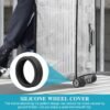 3Pcs 20 24 28 inch Suitcase Protectors Cover and 8Pcs Suitcases Wheel Covers, Clear PVC Waterproof Dustproof Anti-Scratch Luggage Cover Travel Suitcase Cover Protectors - Image 6