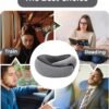 2024 New Neck Pillow, Travel Neck Pillow, 360° Travel Neck Pillows for Airplanes, Neck Pillow for Traveling, Aircraft Memory Foam Travel Neck Pillow (Gray) - Image 6