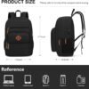Laptop Backpack for Work, College, Travel, Daily Backpacks for Men Women, Computer Bag Fits 15.6 Inch Notebook, Black - Image 6