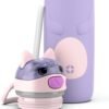 Ello Ellies 12oz Vacuum Insulated Stainless Steel Kids Water Bottle with Straw and Built-in Carrying Handle and Leak-Proof Locking Lid for School Backpack, Lunchbox and Outdoor Sports - Image 9