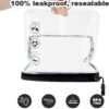Clear Travel Toiletry Bag, Airport Security Liquids Bags TSA Approved Waterproof Security Toiletry Bag Hand Luggage Liquids Wash Bags Travel Accessorie Holiday Essentials for Women Men 20X20 cm - Image 4