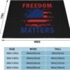 Freedom Matters USA Flag Fleece Blanket Super Soft Throws Blankets for Chair Sofa Couch Camping Travel 40"X30" Fleece Blanket - Image 2