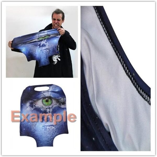 Bigcardesigns Fashion Spandex Travel Suitcase Protective Cover 18-22 Inch - Image 5