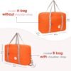 WANDF For Spirit Airlines Personal Item Bag 18x14x8 Travel Duffel Bag Underseat Foldable Carry-on Luggage for Women - Image 3