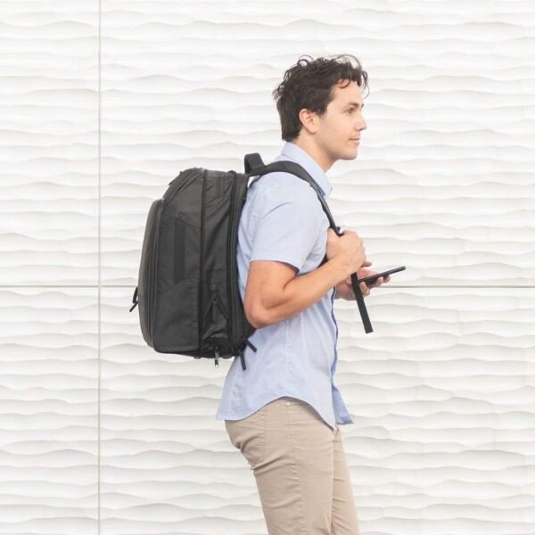 NOMATIC Travel Pack - 20L Water Resistant Laptop Bag - TSA-Ready Expandable Black Backpack - Image 9