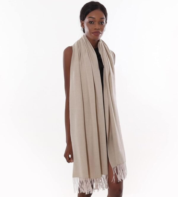 Womens Winter Scarf Pashmina Shawls and Wraps for Evening Dresses Warm Blanket Scarf for Wedding - Image 5