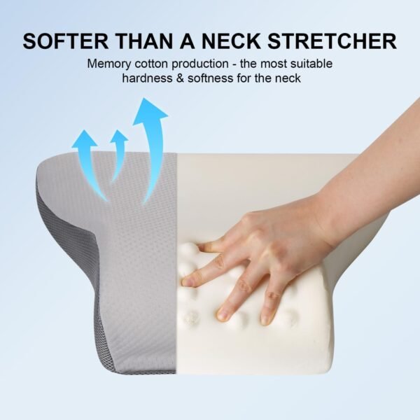 Heated Neck Stretcher with Magnetic Therapy Pillowcase, Neck and Shoulder Relaxer Pillows, Cervical Traction Device for Relieve TMJ Headache Muscle Tension Spine Alignment - Image 4