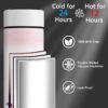 Personalized 16oz Initial Water Bottle,Smart Sport Water Bottle with LED Temperature Display,Customized Letter Coffee Thermos,Travel Coffee Mug (A) - Image 3