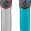 Contigo Cortland Chill 2.0 Vacuum-Insulated Stainless Steel Water Bottle, Spill-Proof Lid, Preserves Temperature for Hours, 24oz 2-Pack, Juniper & Dragonfruit, Ideal for Travel and Daily Use - Image 3