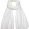 Gragengs Women Summer Scarfs Lightweight Large Long Gauze Shawl Linen Beach Wrap Plain 75”×43”