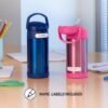 THERMOS FUNTAINER Water Bottle with Straw - 12 Ounce, Rose Gold Glitter - Kids Stainless Steel Vacuum Insulated Water Bottle with Lid - Image 6
