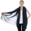 LMVERNA Women Summer Scarf Large Long Line Beach Shawl Lightweight with Fringed Headscarf Gauze Shawl and Wrap - Image 5