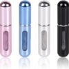 Travel Mini perfume Refillable Atomizer Container, Pocket Travel Size Cologne Sprayer, Perfume Scent Pump Case, Fragrance Empty spray bottle for Traveling and Outgoing 5ml
