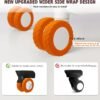 Luggage Compartment Wheel Protection Cover,Latest Upgrade Carry On Luggage Wheel Covers,Level 8 Travel Suitcase Wheel Cover,Anti Dust & Scratch Noise Reduction Wheels Protector(Orange,8) - Image 2