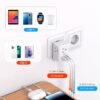 2 Pack European Travel Plug Adapter, International Power Plug Adapter with 3 Outlets 3 USB Charging Ports(2 USB C), Type C Plug Adapter Travel Essentials to Most Europe EU Spain Italy France Germany - Image 5