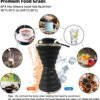 Collapsible Water Bottle, Camping Cup With Carabiner, Reuseable Silicone Foldable Leak Proof Portable Sports Travel Water Bottles For Outdoor, Travel Gym Hiking, BPA Free, Cycling Cups with Carabiner - Image 5