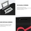 Letter R Luggage Cover Elastic Stretch Suitcase Covers for Luggage Anti-Scratch Luggage Protector Washable Travel Suitcase Cover XL fits 29-32 Inch Luggage - Image 6