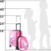 iPlay, iLearn Unicorn Kids Luggage, Girls Carry on Suitcase W/ 4 Spinner Wheels, Pink Travel Luggage Set W/Backpack, Trolley Luggage for Children Toddlers - Image 6