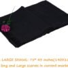 Women Summer Scarfs Large Long Lightweight Linen Beach Gauze Shawl Wrap 75”×43” - Image 3