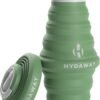 HYDAWAY Collapsible Water Bottle - 25oz I Reusable Water Bottle with Flip Top Lid for Travel, Hiking, Backpacking I Portable & Leakproof, Food-Grade Silicone, BPA Free, Collapses to 1.5”
