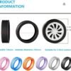 16Pcs Luggage Wheel Covers, Luggage Suitcase Wheels Protector Covers, Luggage Caster Silicone Cover, Carry on Luggage Wheel Protective Covers for Most Luggage Wheel (BLACK) - Image 2