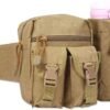 Tactical Waist Pack Pouch With Water Bottle Pocket Holder, Men Travel Waist Bag Hip Belt Bag for Running Hiking Travel Outdoors - Image 2
