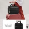 LOVEVOOK Travel Toiletry Bag for Women, Waterproof Hanging Makeup Bag with Jewelry Compartment, Portable Cosmetic Bag with Luggage Strap for Trips Camping Bathroom(Black,Medium) - Image 8