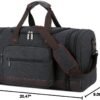 Wolhbege Duffle Bag for Travel,Mens Travel Bag & Carry On Bag for Men with Expandable Design and Luggage Sleeve –Duffel Bag for Gym, Weekender, Overnight Trips Black - Image 7