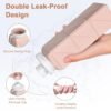 Collapsible Water Bottles 2 pack Travel Water Bottle Portable Hiking Water Bottle Leakproof Reusable BPA Free Silicone Water Bottles Durable Lightweight Bottle for Travel Camping Gym Sports - Image 7