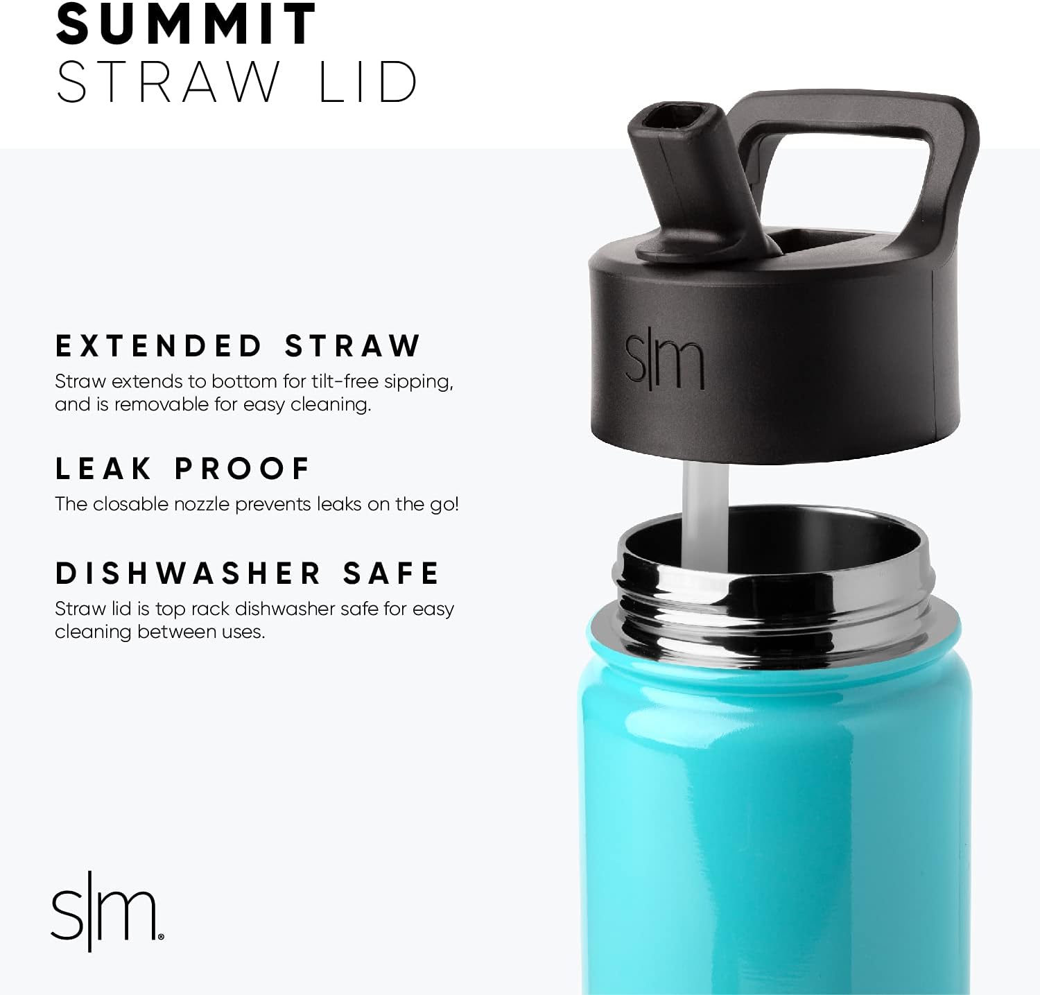 Simple Modern Kids Water Bottle with Straw Lid | Insulated Stainless Steel Reusable Tumbler for Toddlers, Girls | Summit Collection | 14oz, Pink Ballerina - Image 2